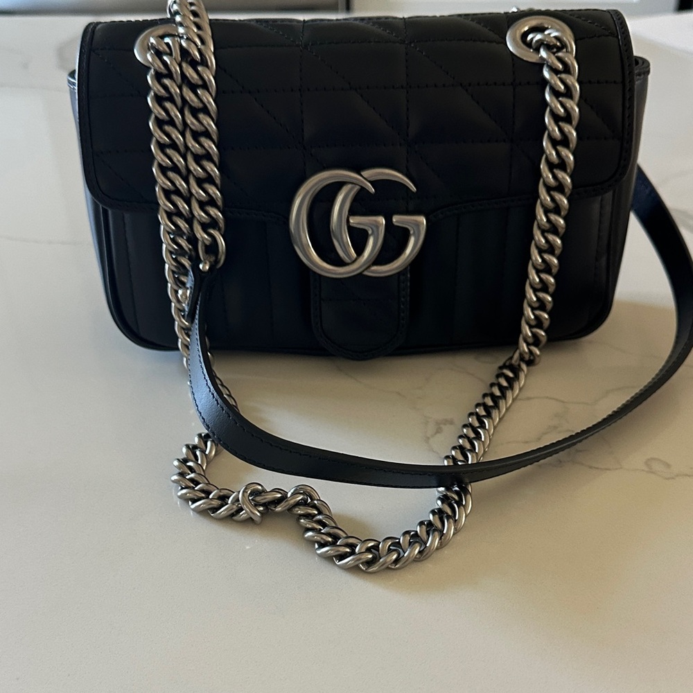 Gucci Black Quilted Leather Mini Matelasse